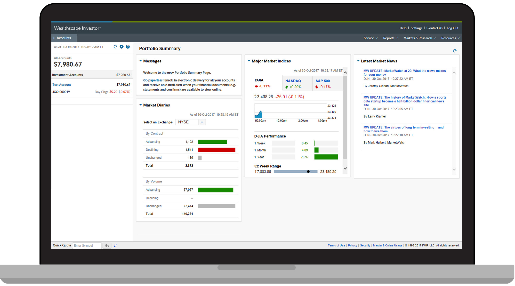 Wealthscape Investor Dashboard